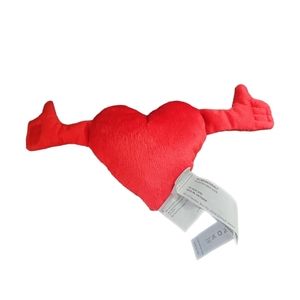Kids IKEA KAMRATLIG Soft Toy Red/Heart Velcro Hands for Hugging